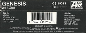Genesis : Abacab (Cass, Album)