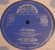 Load image into Gallery viewer, Charles Gounod / Vincent d'Indy / Louis Théodore Gouvy, Collegium Musicum Pragense : Petite Symphonie / Chanson Et Danses / Petite Suite Gauloise (Pour Instruments À Vent) (LP, Quad, SQ)
