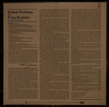 Load image into Gallery viewer, Itzhak Perlman : Itzhak Perlman Plays Fritz Kreisler (LP, Album, RE)