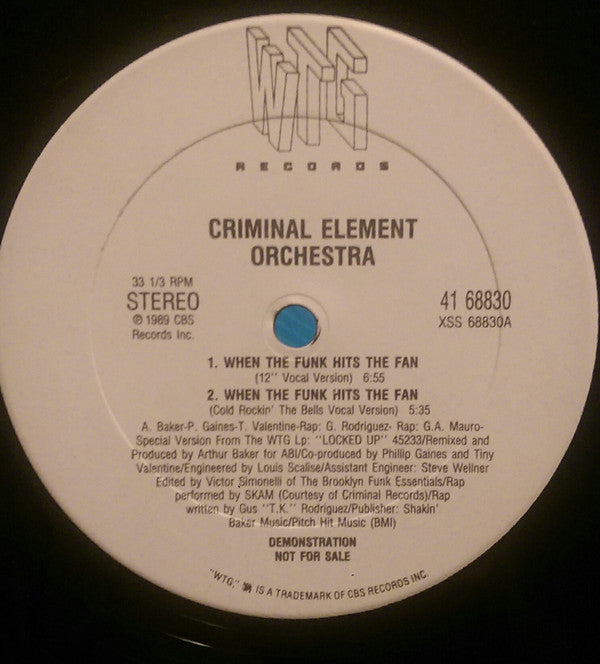 Criminal Element Orchestra : When The Funk Hits The Fan (12