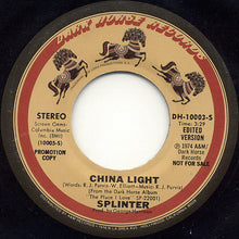 Load image into Gallery viewer, Splinter (2) : China Light (7", Single, Mono, Promo)