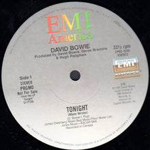Load image into Gallery viewer, David Bowie : Tonight (12&quot;, Single, Promo)