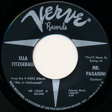 Load image into Gallery viewer, Ella Fitzgerald : Mr. Paganini (7", Single)
