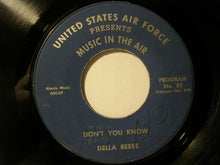 Load image into Gallery viewer, Della Reese / Jimmie Rodgers (2) : United States Air Force Presents Music In The Air (7")