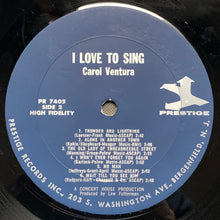 Load image into Gallery viewer, Carol Ventura : I Love To Sing! (LP, Album, Mono)