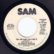 Load image into Gallery viewer, John Davis &amp; The Monster Orchestra : Tell Me How You Like It (7", Promo)