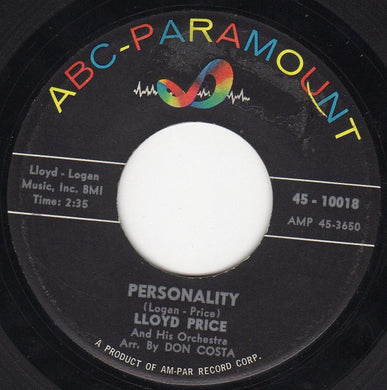 Lloyd Price And His Orchestra : Personality / Have You Ever Had The Blues (7