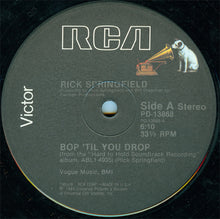 Load image into Gallery viewer, Rick Springfield : Bop &#39;Til You Drop / Taxi Dancing (12&quot;)