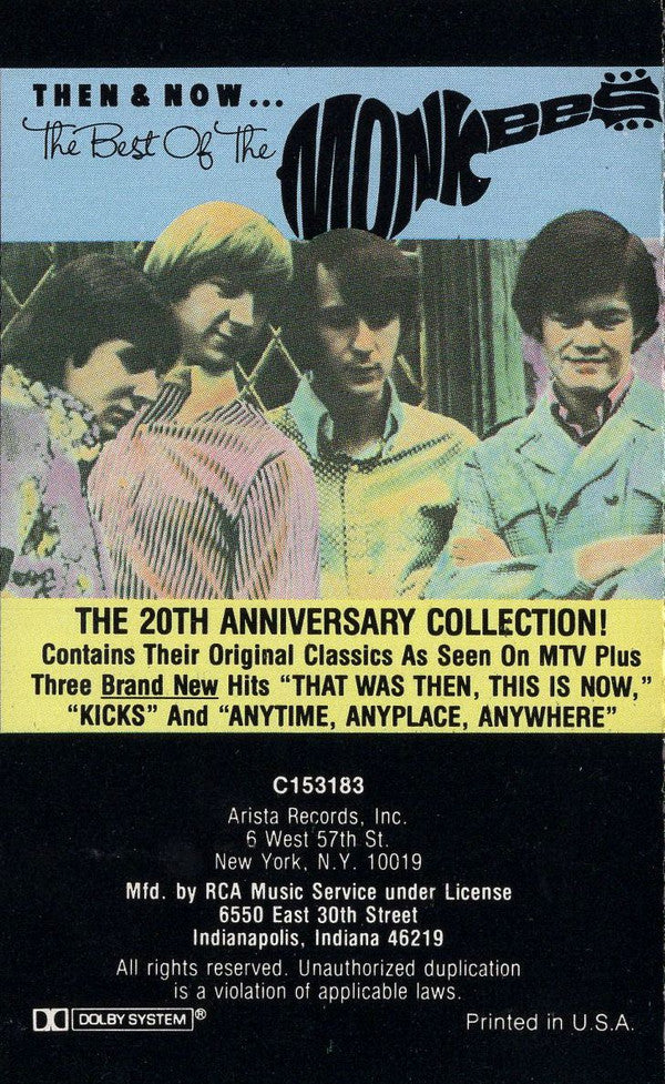 The Monkees : Then & Now... The Best Of The Monkees (Cass, Comp, Club)