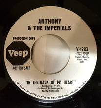 Load image into Gallery viewer, Little Anthony &amp; The Imperials : In The Back Of My Heart (7&quot;, Single, Promo)