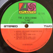 Load image into Gallery viewer, The J. Geils Band : &quot;Live&quot; Full House (LP, Album, RI )