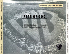 Load image into Gallery viewer, Fear Of God (2) : Betrayed (CD, Single, Promo)