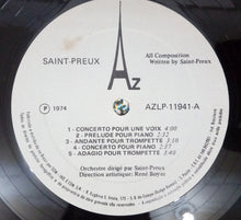 Load image into Gallery viewer, Saint-Preux : Bande Originale Du Concerto Pour Une Voix (LP)