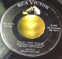 Load image into Gallery viewer, Lena Horne With Lennie Hayton And His Orchestra : It's All Right With Me / It's Love (7")