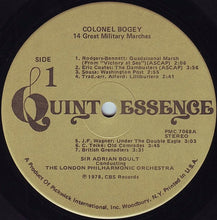 Load image into Gallery viewer, Sir Adrian Boult / The London Philharmonic Orchestra : Coloney Bogey / 14 Great Military Marches! (LP, Album, RE, RM)