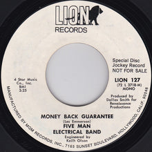 Load image into Gallery viewer, Five Man Electrical Band : Money Back Guarantee (7", Promo)