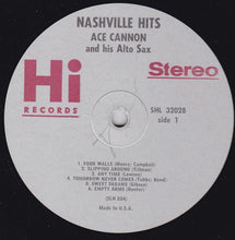 Load image into Gallery viewer, Ace Cannon : Nashville Hits (LP, Album)