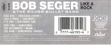 Load image into Gallery viewer, Bob Seger And The Silver Bullet Band : Like A Rock (Cass, Album)