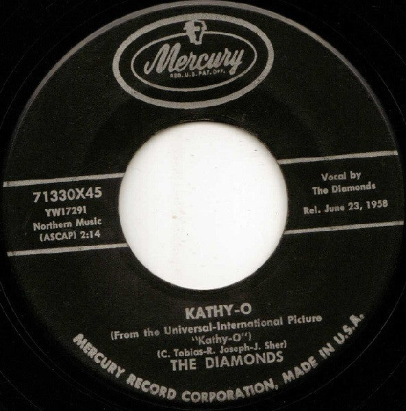 The Diamonds : Kathy-O / Happy Years (7
