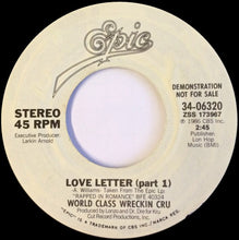 Load image into Gallery viewer, World Class Wreckin&#39; Cru : Love Letter (7&quot;, Promo)