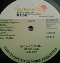 Load image into Gallery viewer, Lady Saw / Mikey Ruff : Find A Good Man / Piece A Figure (12&quot;)