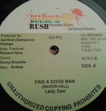 Lady Saw / Mikey Ruff : Find A Good Man / Piece A Figure (12