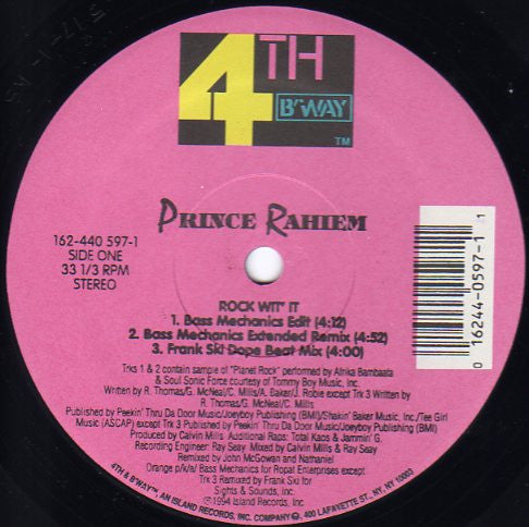 Prince Rahiem : Rock Wit' It (12