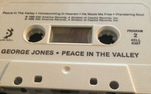 Load image into Gallery viewer, George Jones (2) : Peace In The Valley (Cass, Comp)