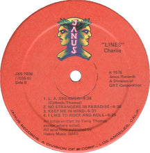 Load image into Gallery viewer, Charlie (5) : Lines (LP, Album, GRT)