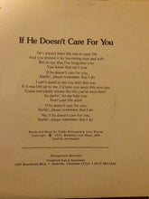 Load image into Gallery viewer, Jerry Wayne : If He Doesn't Care For You  (7", Single, Promo)