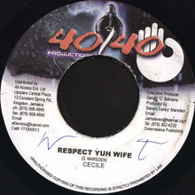 Load image into Gallery viewer, Ce'cile : Respect Yuh Wife (7")