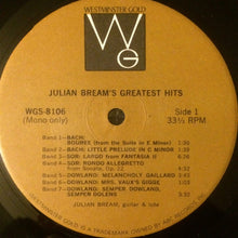 Load image into Gallery viewer, Julian Bream : Julian Bream's Greatest Hits (LP, Comp, Mono)