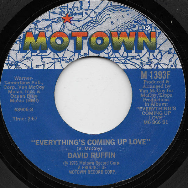 David Ruffin : Everything's Coming Up Love / No Matter Where (7