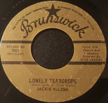 Load image into Gallery viewer, Jackie Wilson : Lonely Teardrops (7&quot;, Single, Jukebox, RE, Sty)