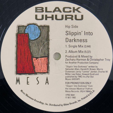 Black Uhuru : Slippin' Into Darkness (12
