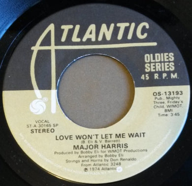 Major Harris / The Major Harris Boogie Blues Band : Love Won't Let Me Wait / Each Morning I Wake Up (7