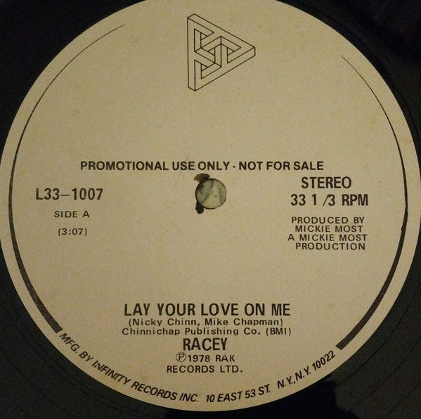 Racey : Lay Your Love On Me (12