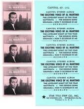 Load image into Gallery viewer, Al Martino : The Exciting Voice Of Al Martino (7&quot;, Jukebox)