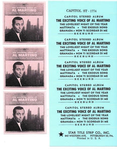 Al Martino : The Exciting Voice Of Al Martino (7", Jukebox)