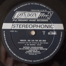 Load image into Gallery viewer, Gustav Mahler - James King (3), Dietrich Fischer-Dieskau, Wiener Philharmoniker, Leonard Bernstein : Das Lied Von Der Erde (LP, Album, Gat)