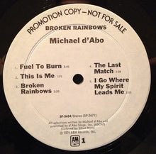 Load image into Gallery viewer, Mike D'Abo : Broken Rainbows (LP, Album, Promo)