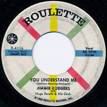 Load image into Gallery viewer, Jimmie Rodgers (2) : Bimbombey / You Understand Me (7")