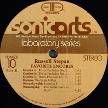 Load image into Gallery viewer, Russell Stepan : Favorite Encores (LP, Dir)