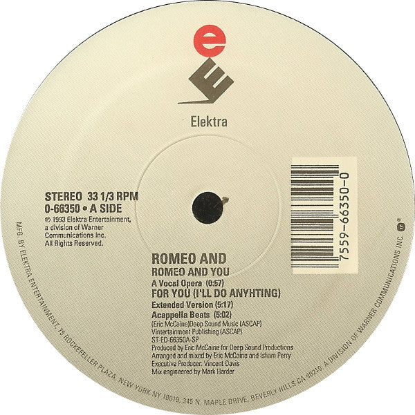 Romeo And : For You (I'll Do Anything) (12