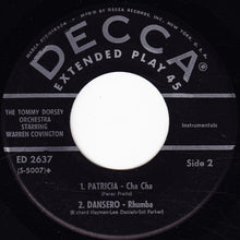 Load image into Gallery viewer, Tommy Dorsey And His Orchestra Starring Warren Covington : Tea For Two Cha Cha (7", EP, Mono)
