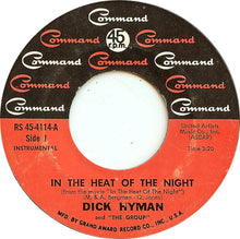Load image into Gallery viewer, Dick Hyman and The Group : In The Heat Of The Night (7", Mon)