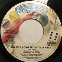 Load image into Gallery viewer, Ronald McDonald &amp; Friends : F-R-I-E-N-D-S / Share A Song From Your Heart (7", Single)