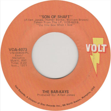 Bar-Kays : Son Of Shaft / Sang And Dance (7