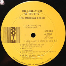 Load image into Gallery viewer, The American Breed : Lonely Side Of The City (LP, Album)