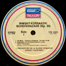 Load image into Gallery viewer, Nikolai Rimsky-Korsakov, Alexander Borodin, L'Orchestre De La Suisse Romande, Ernest Ansermet : Scheherazade, Polovtsian Dances (LP, Album, RE)